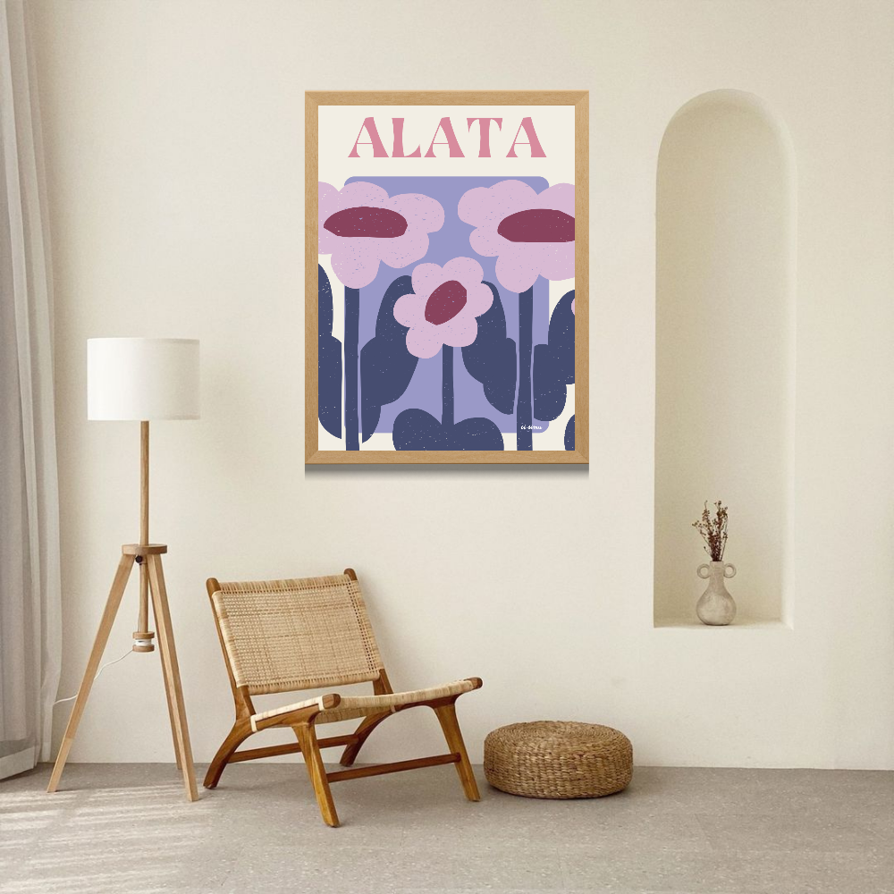Poster d'Alata en Corse décoration murale originale