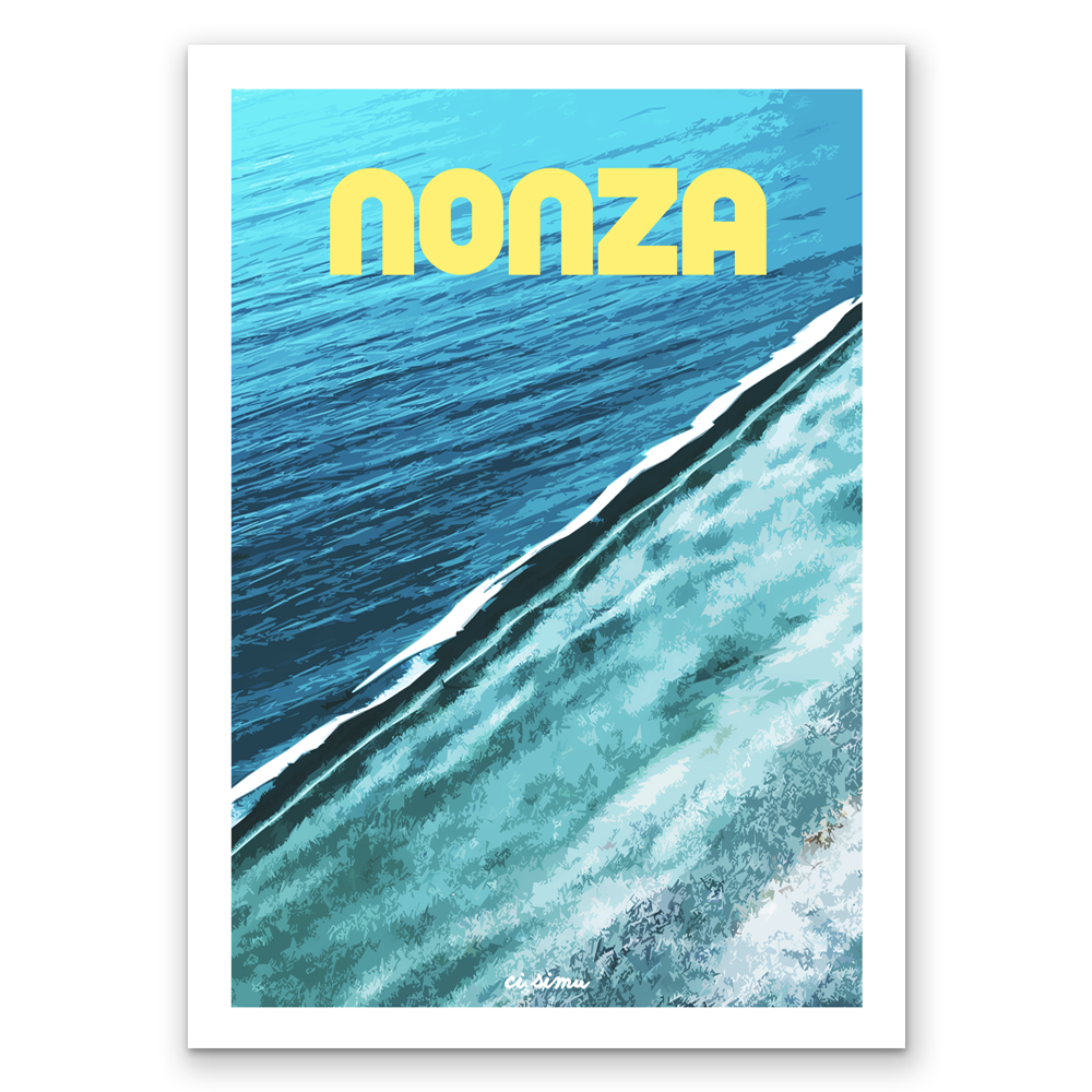 Nonza_poster_corse_plage_décoration