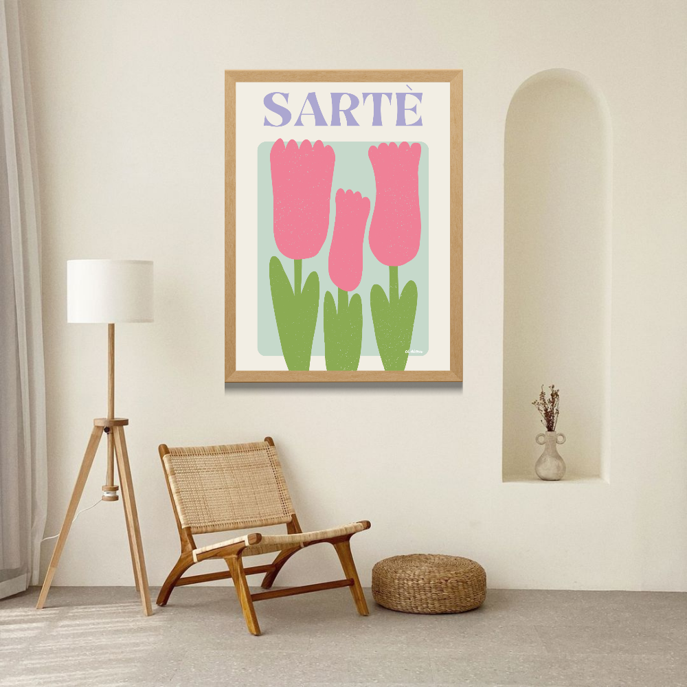 Affiche corse de Sartene déco
