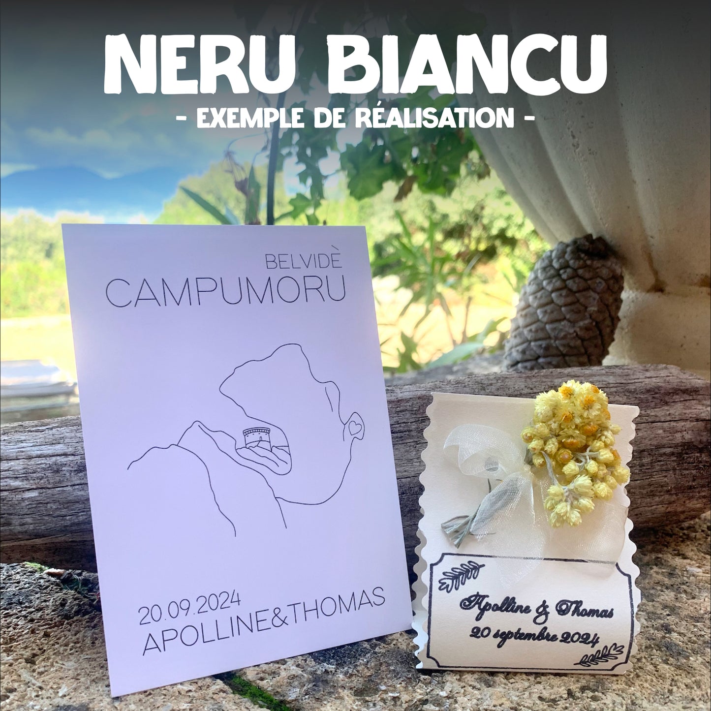 Affiche personnalisée "NERU BIANCU"