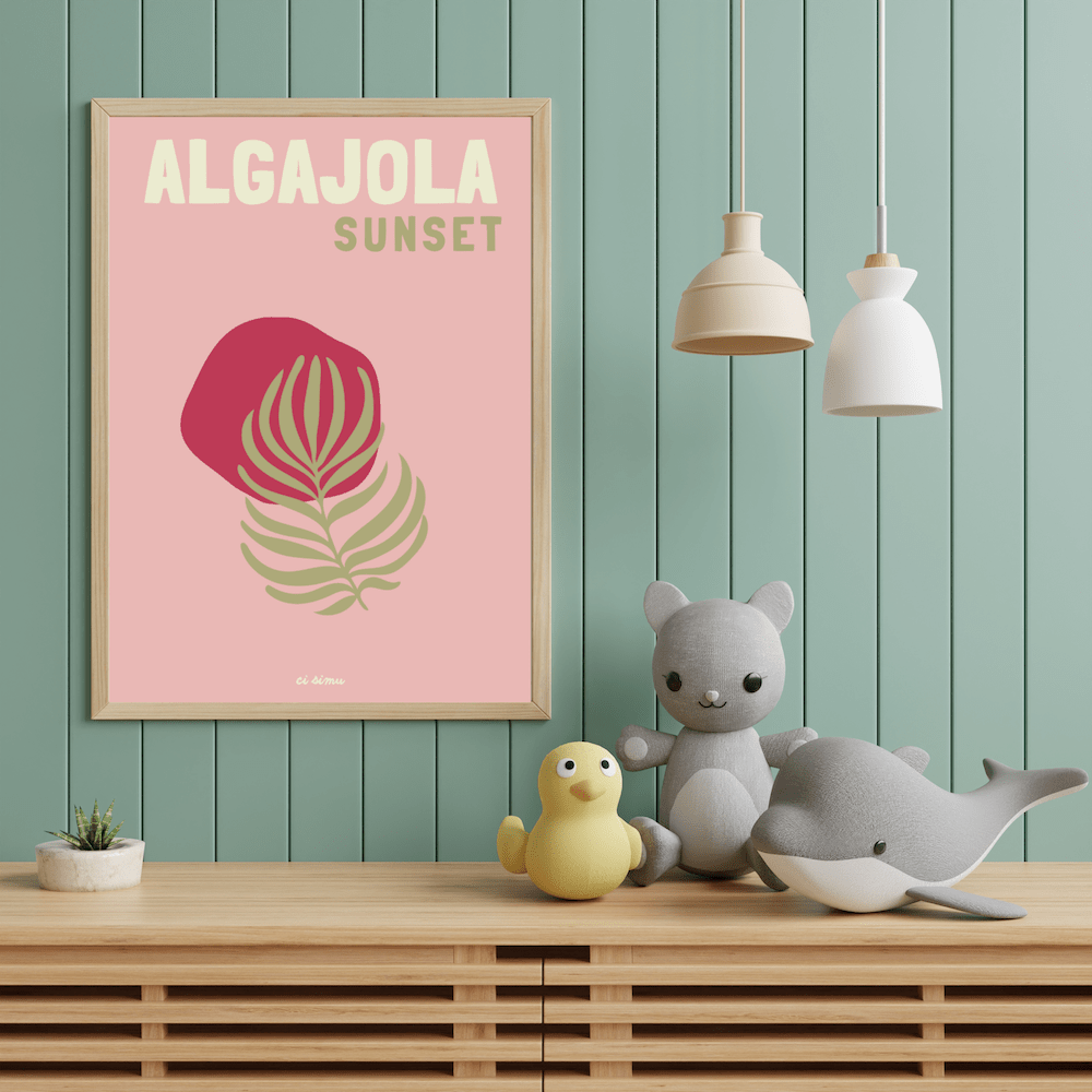 Affiche d'Algajola en Corse