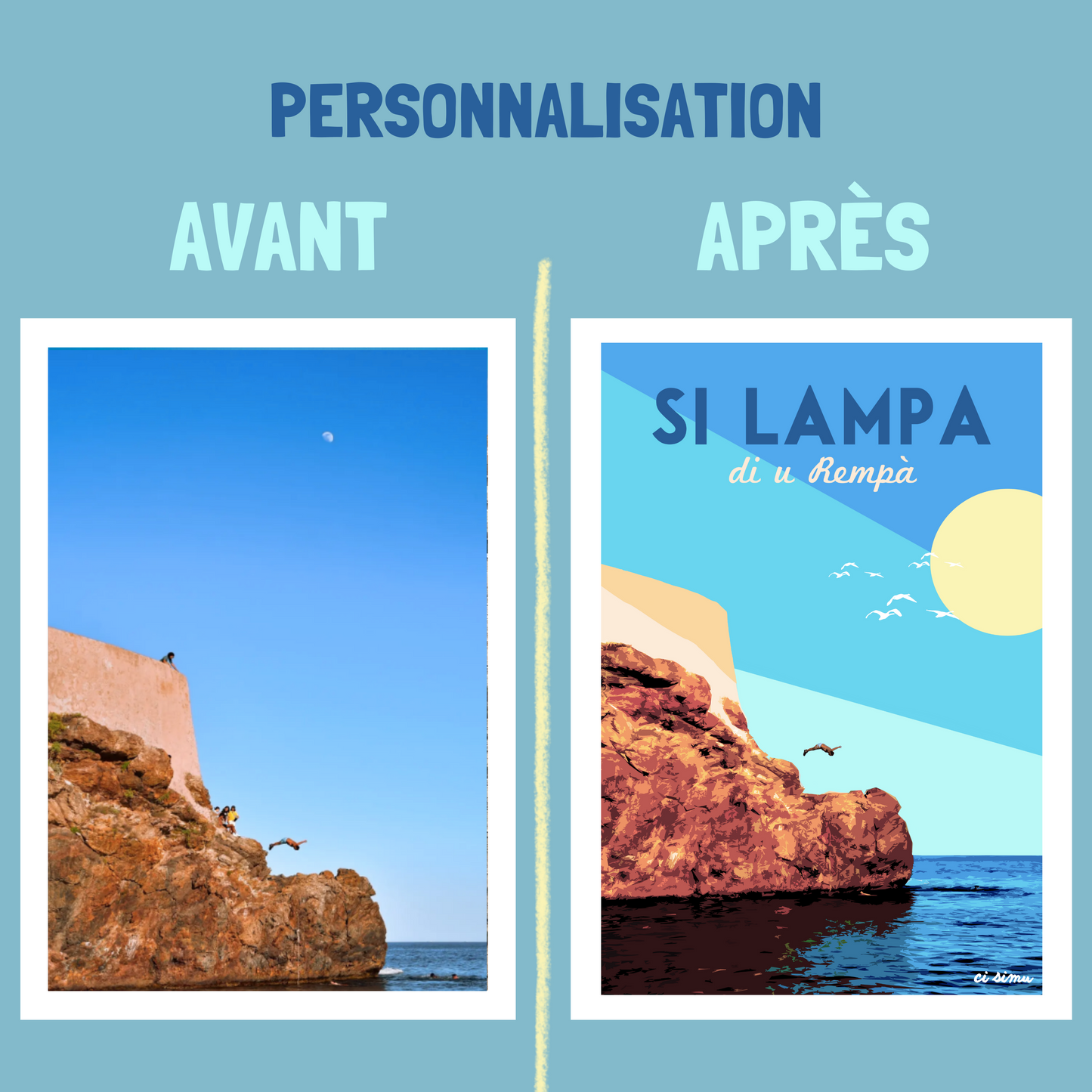 Affiche personnalisée "PAESE"