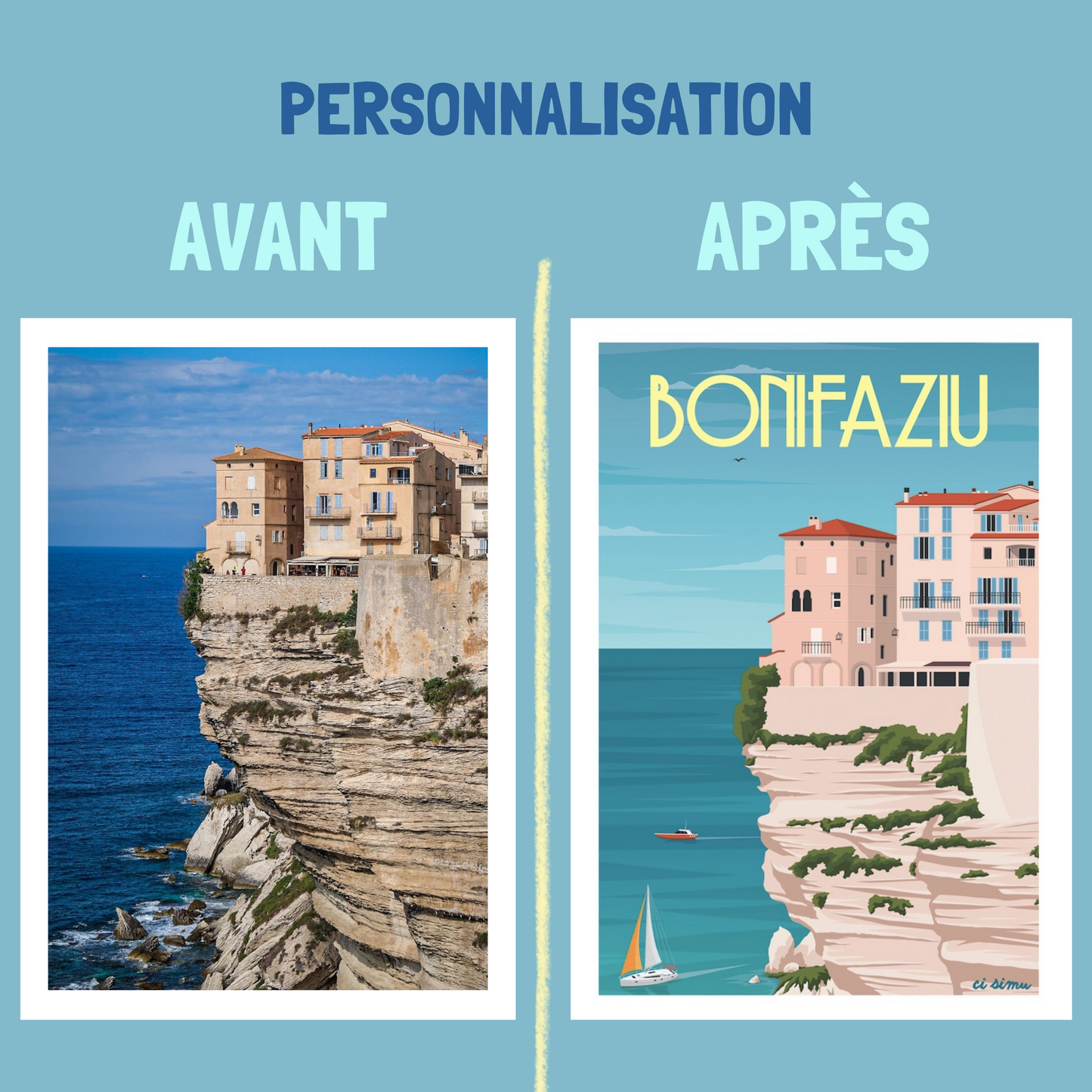 Affiche personnalisée "PAESE"