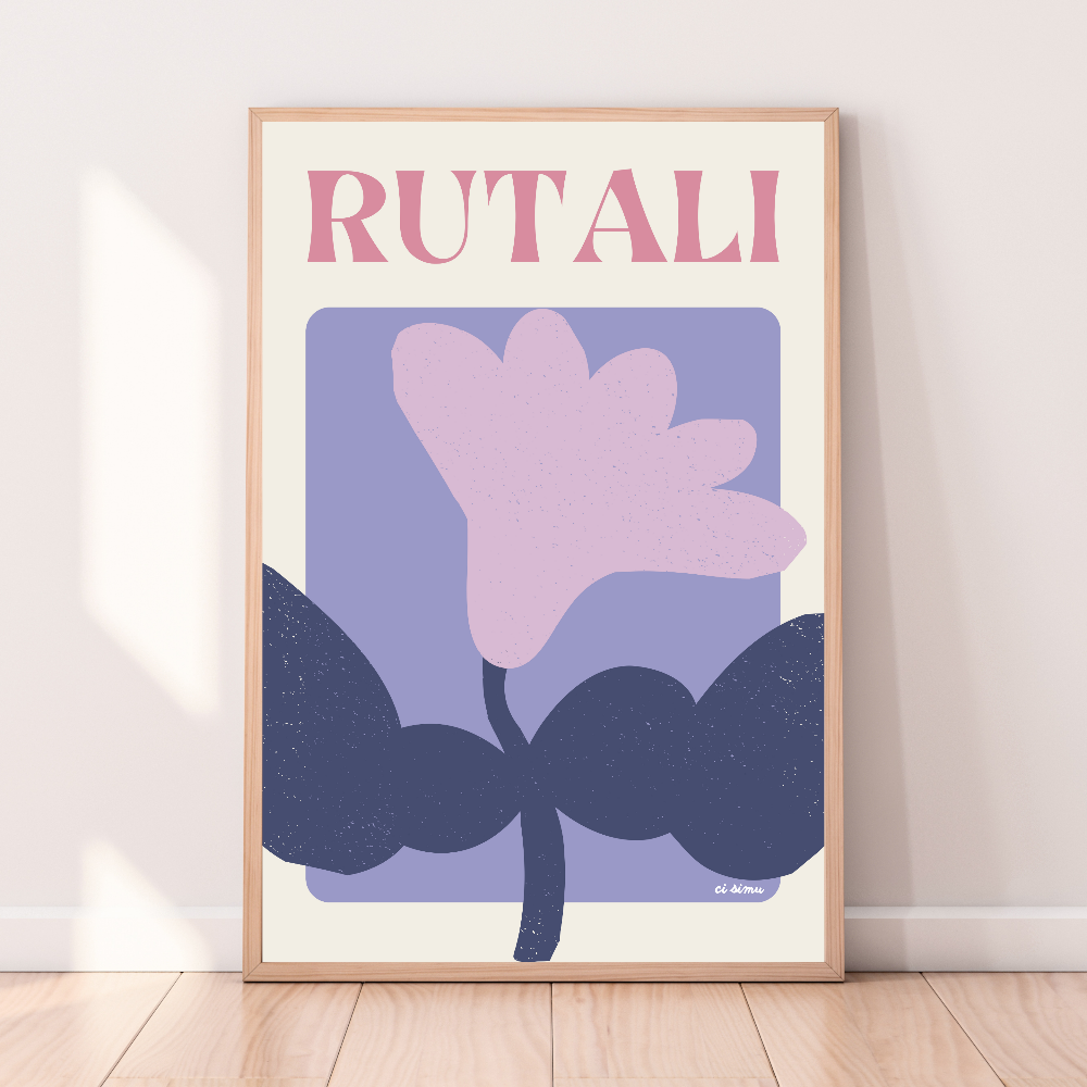 Poster Rutali décoration florale