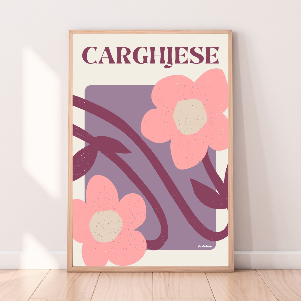 affiche de Cargèse déco corse