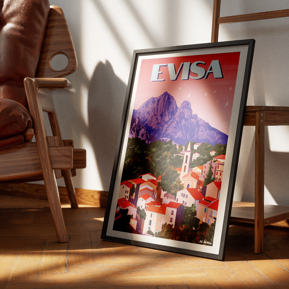 affiche corse visa décoration intérieure 