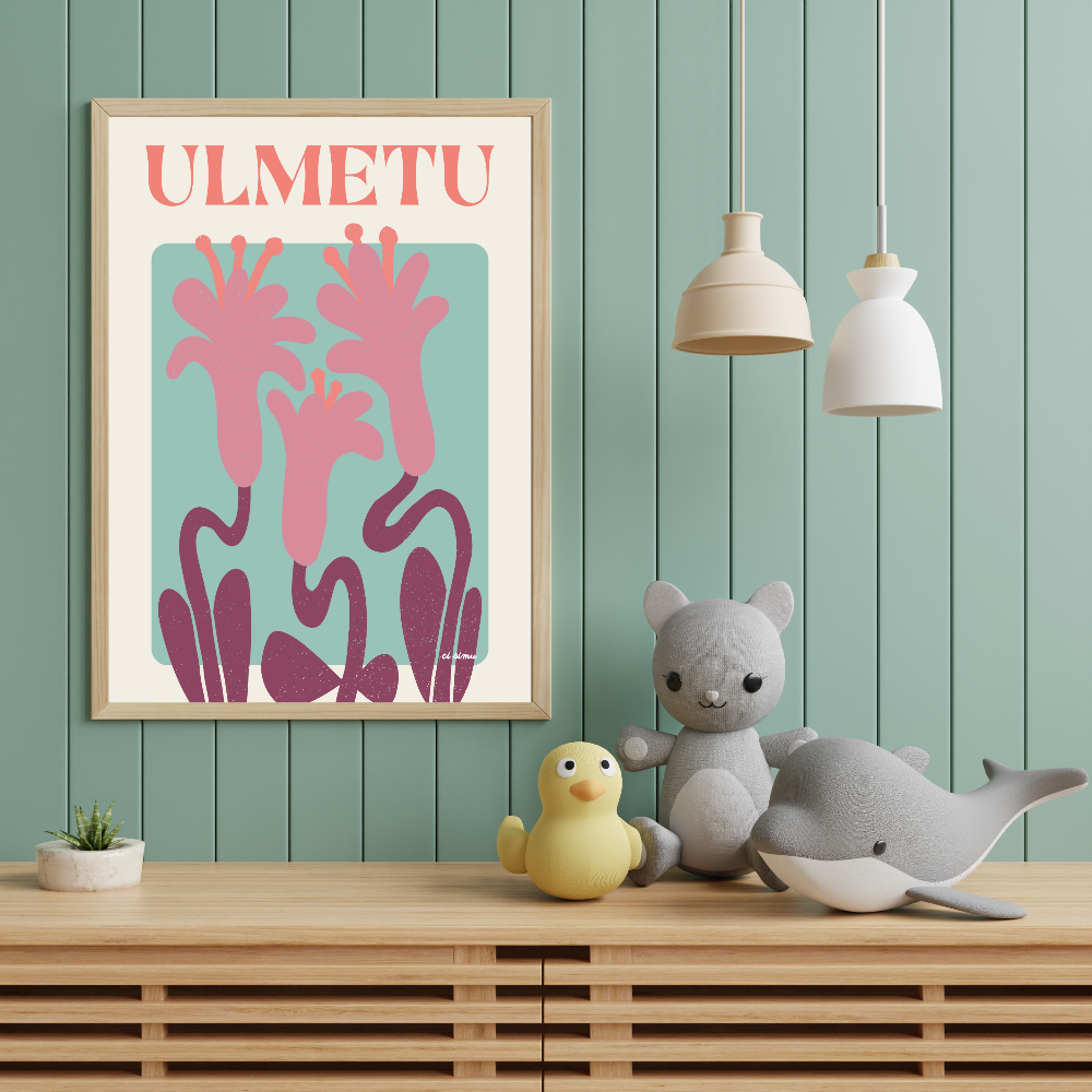 Poster Olmeto art déco Corse