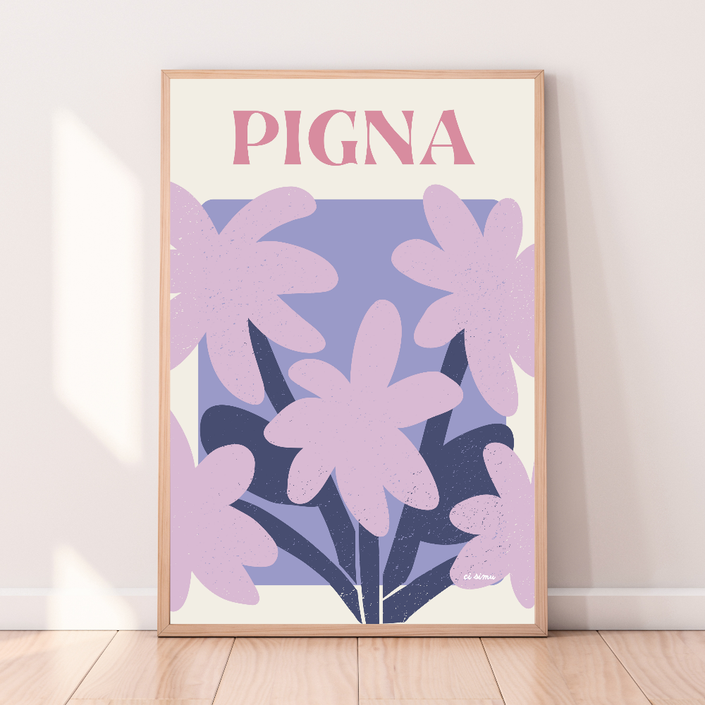 Poster de Pigna affiche Corse décoration intérieure 