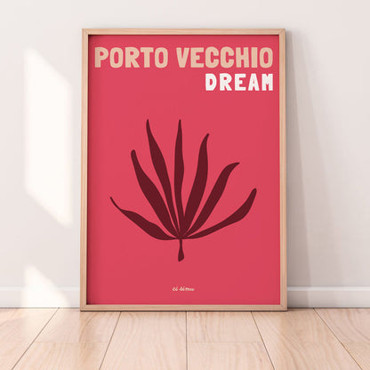 Affiche de Porto Vecchio moderne et colorée