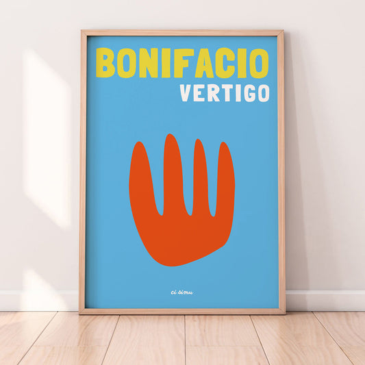 Affiche moderne de Bonifacio en Corse