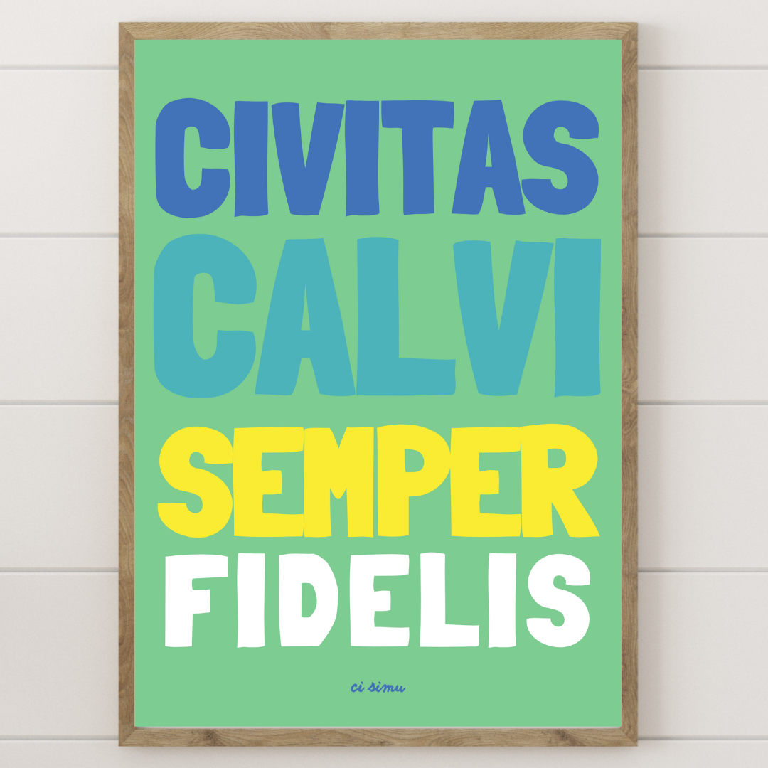 Poster Corse Calvi semper fidelis