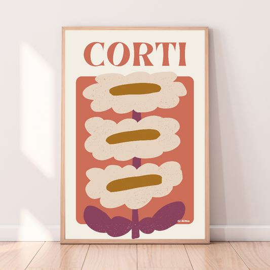 Affiche de Corte décoration fleur