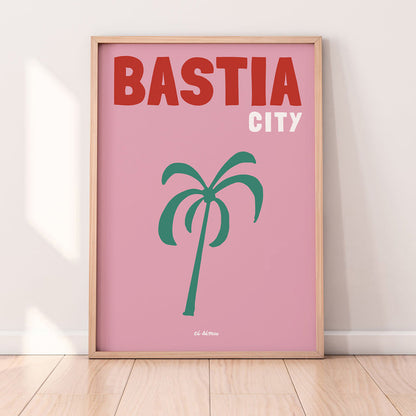 Affiche originale de Bastia style moderne 