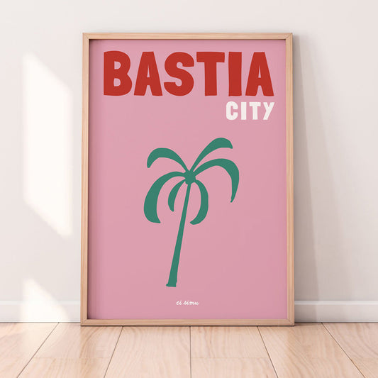 Affiche originale de Bastia style moderne 