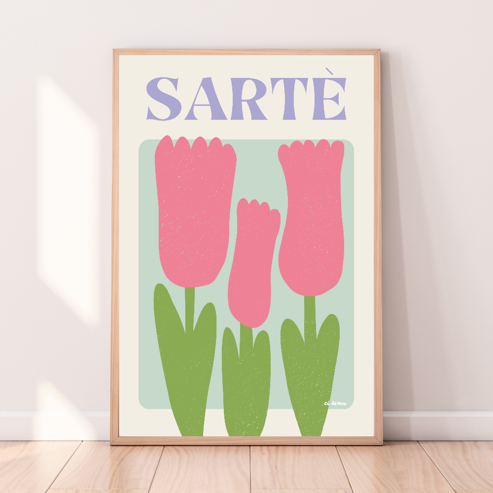 Affiche de Sartène style art décoratif
