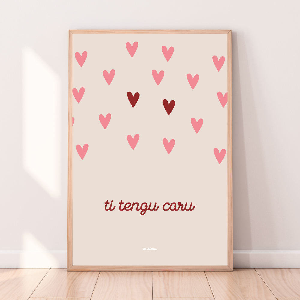 poster corse amour ti tengu caru signification je t'aime