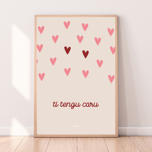 poster corse amour ti tengu caru signification je t'aime