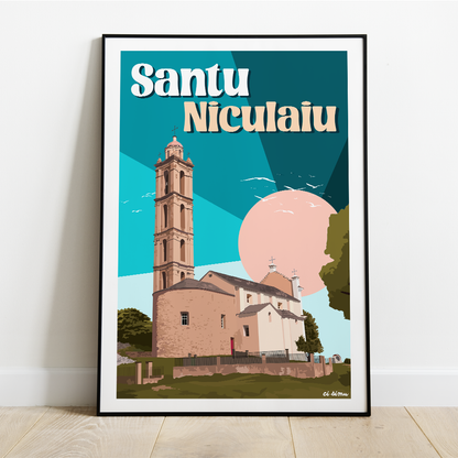 affiche corse du village de San Nicolao