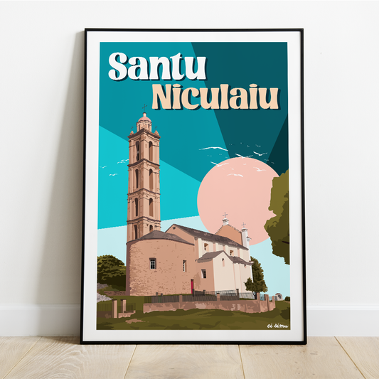 affiche corse du village de San Nicolao