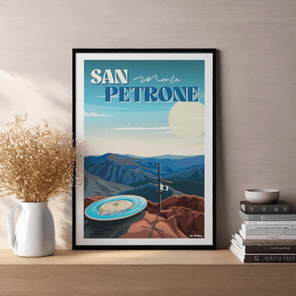 Poster montagne San Petrone Corsica
