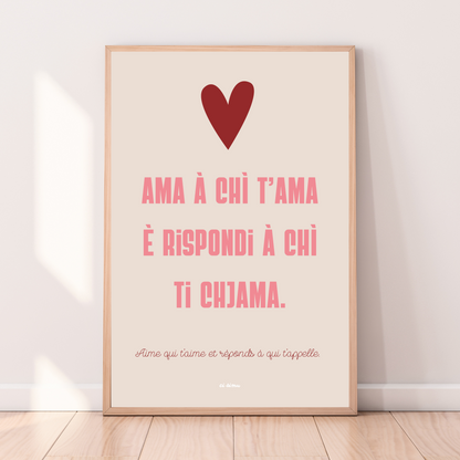 message corse d'amour