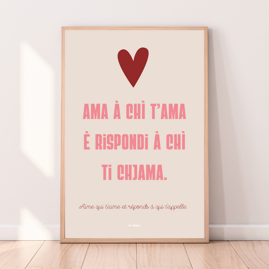 message corse d'amour