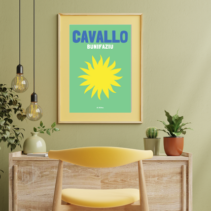 Affiche cavallo îles corse