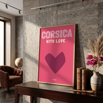 poster corse minimalist moderne