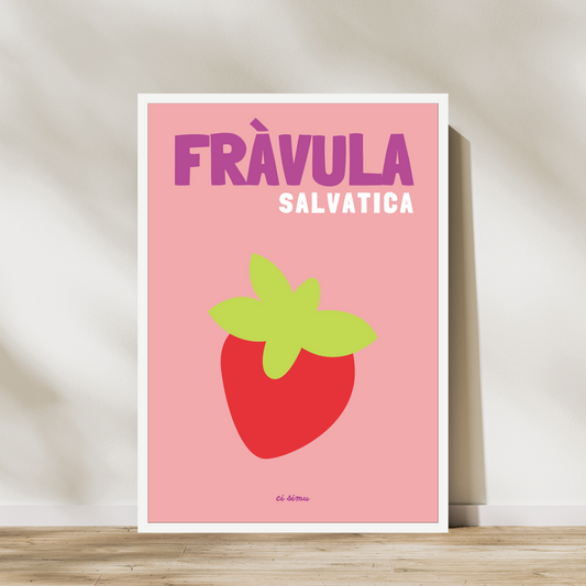 affiche fraise corse fràvula
