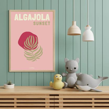 Affiche d'Algajola en Corse