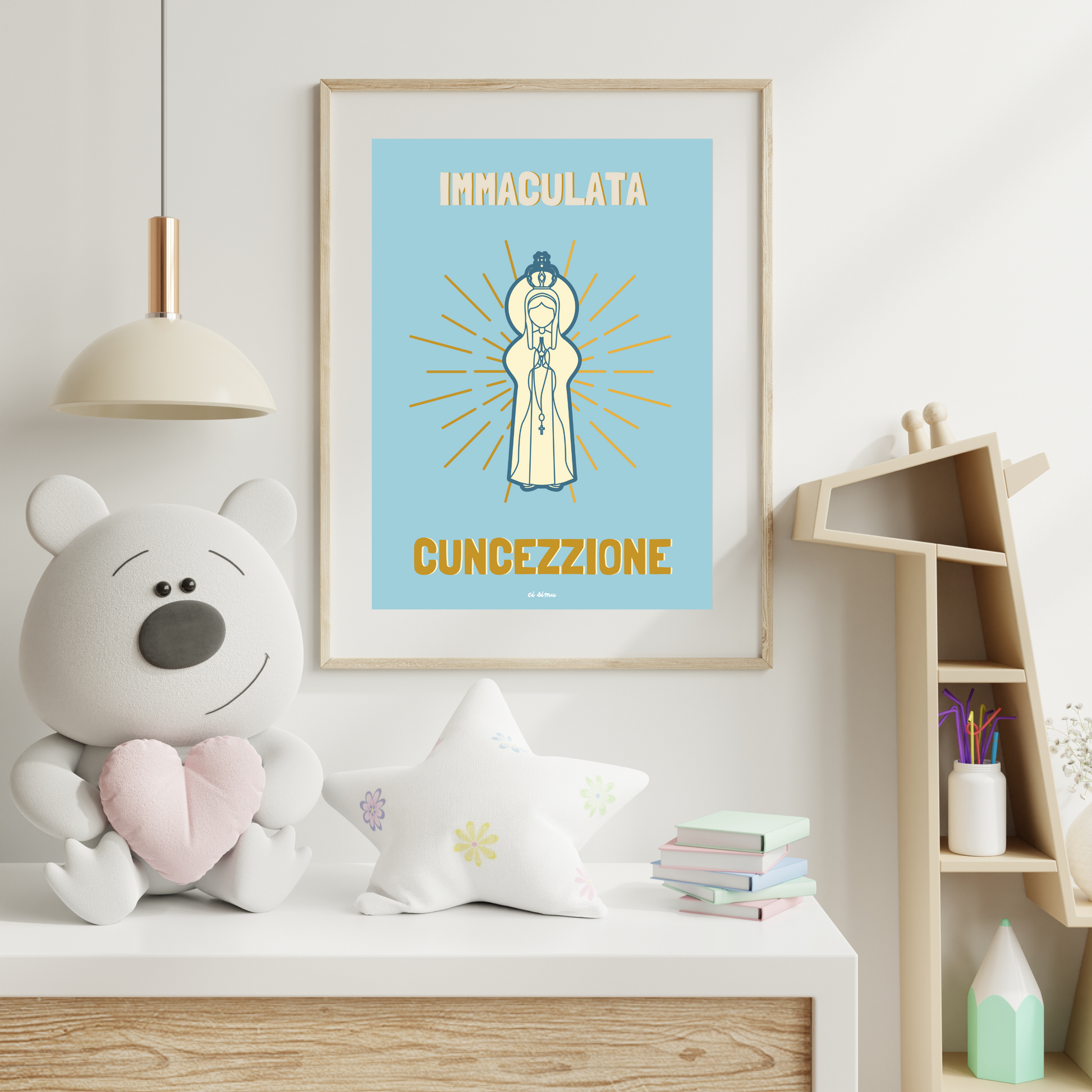 affiche vierge marie poster en corse