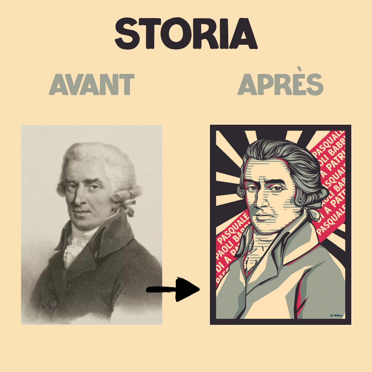 Affiche personnalisée "STORIA"