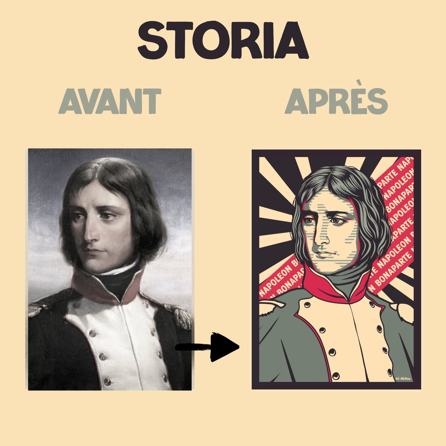 Affiche personnalisée "STORIA"