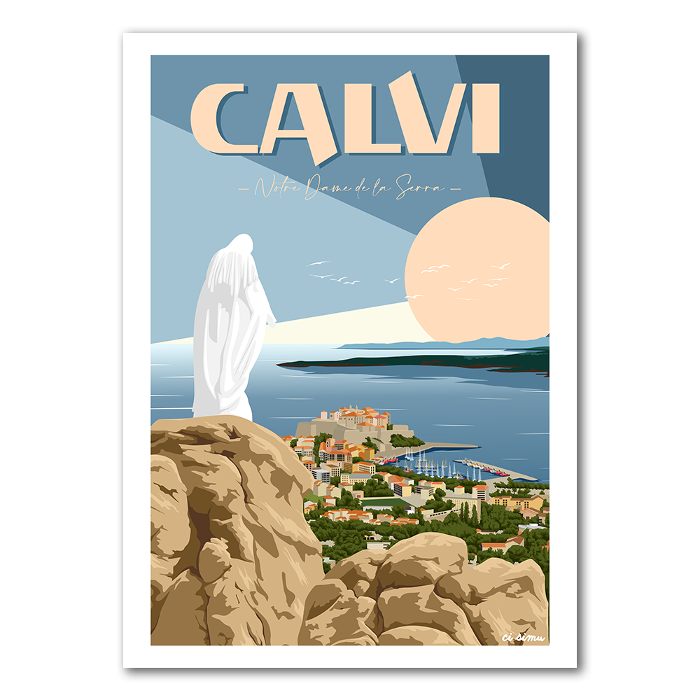 Affiche Corse Calvi Corsica 