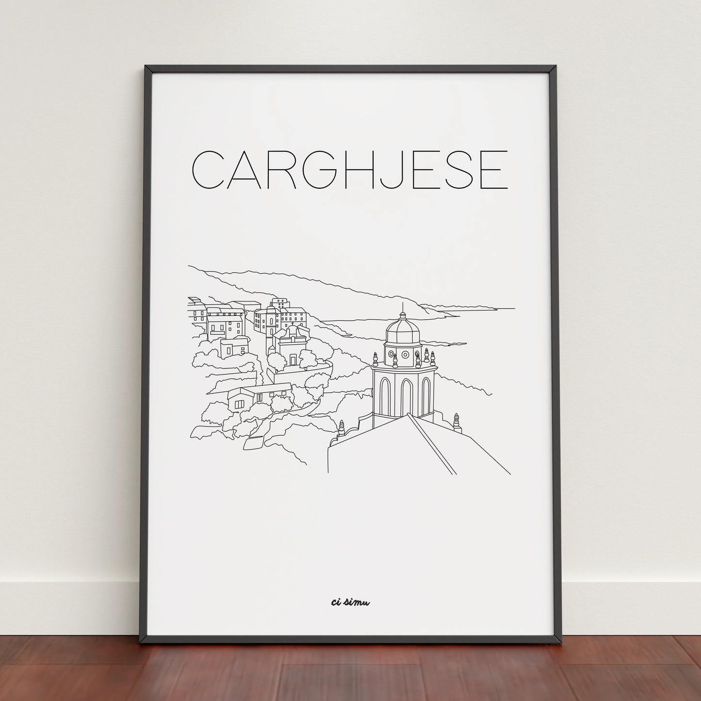 Affiche corse de Cargèse 