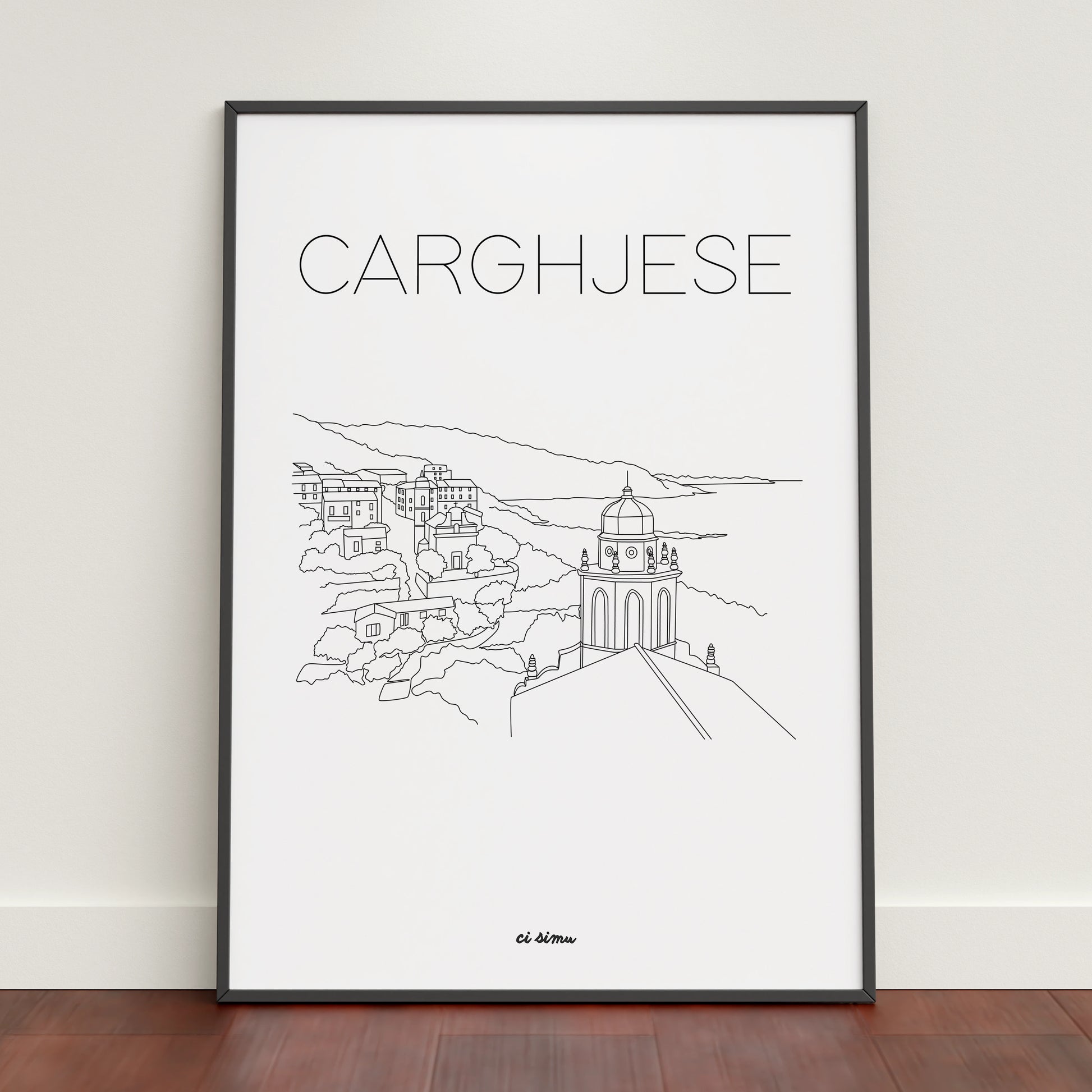 Affiche corse de Cargèse 