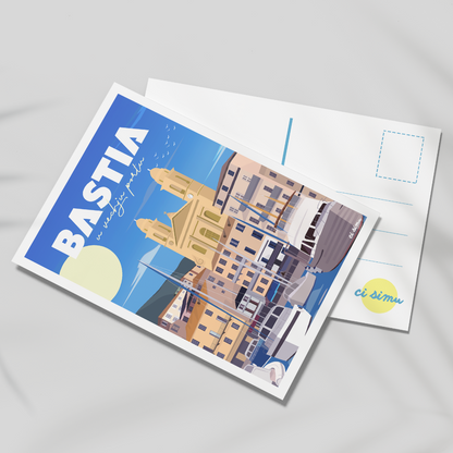 carte postale Bastia souvenir de corse