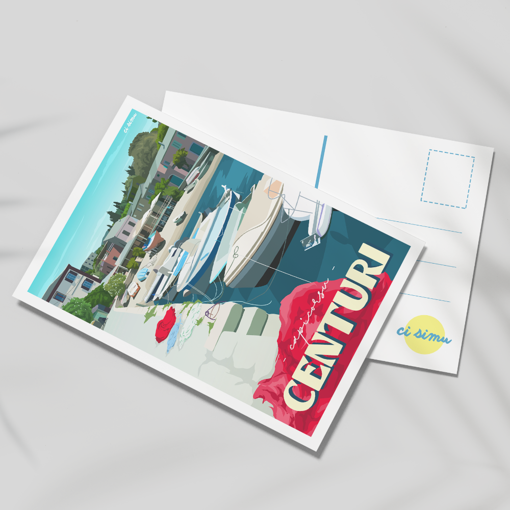 carte postale de Centuri souvenir de Corse