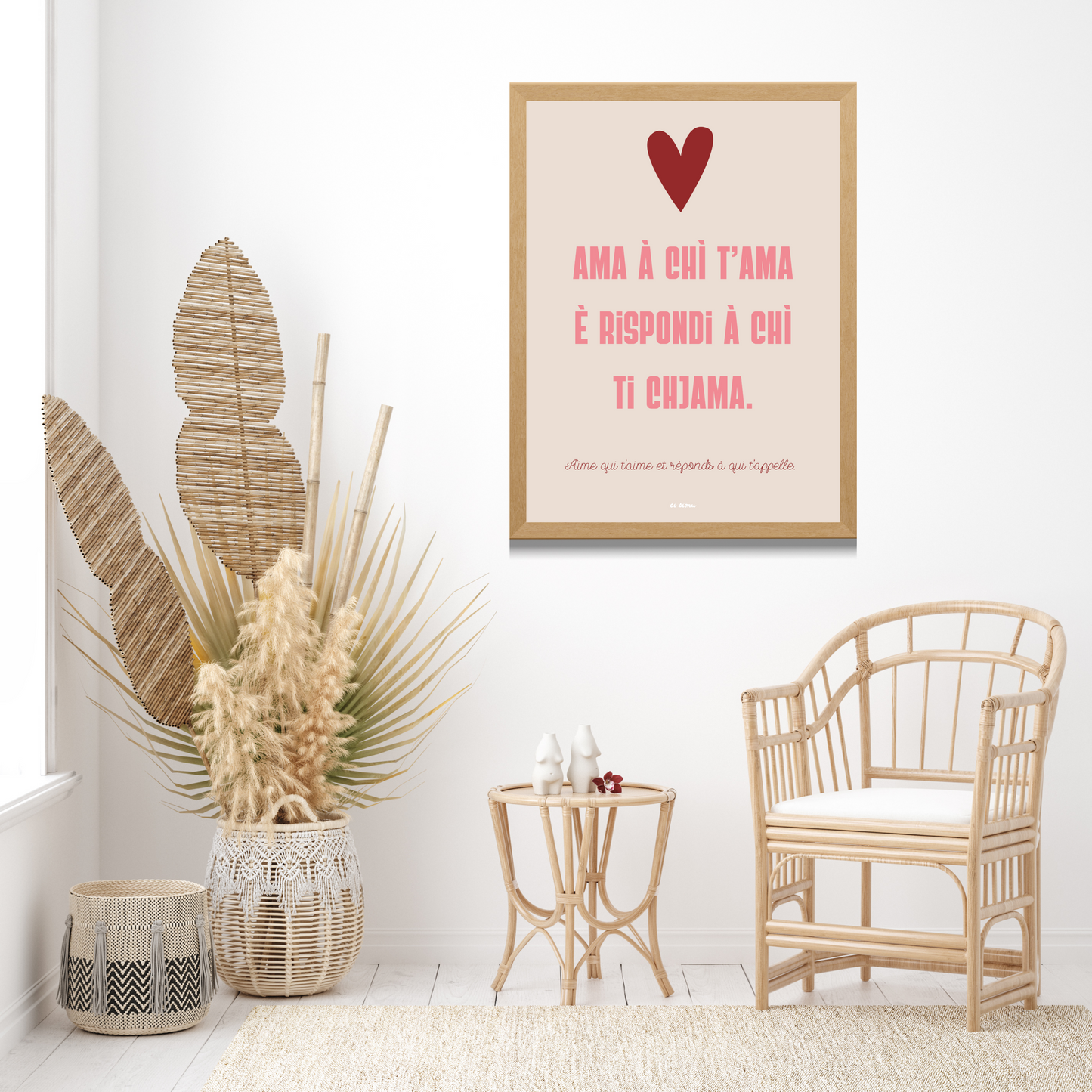 message d'amour en corse affiche 