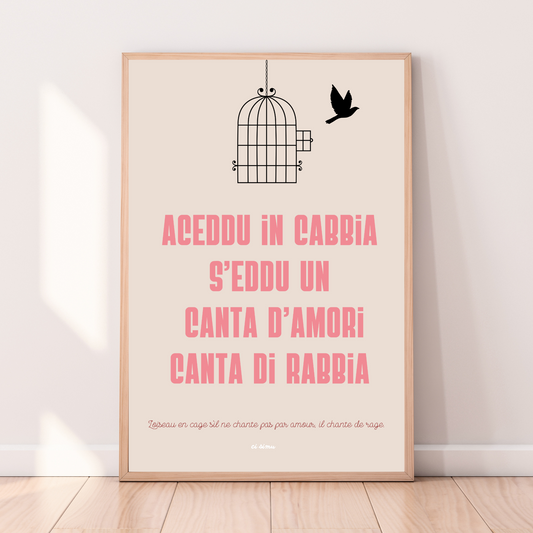 affiche citation corse amour 