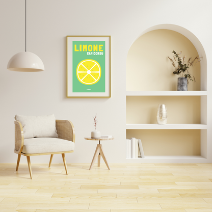 citron cap corse affiche décoration