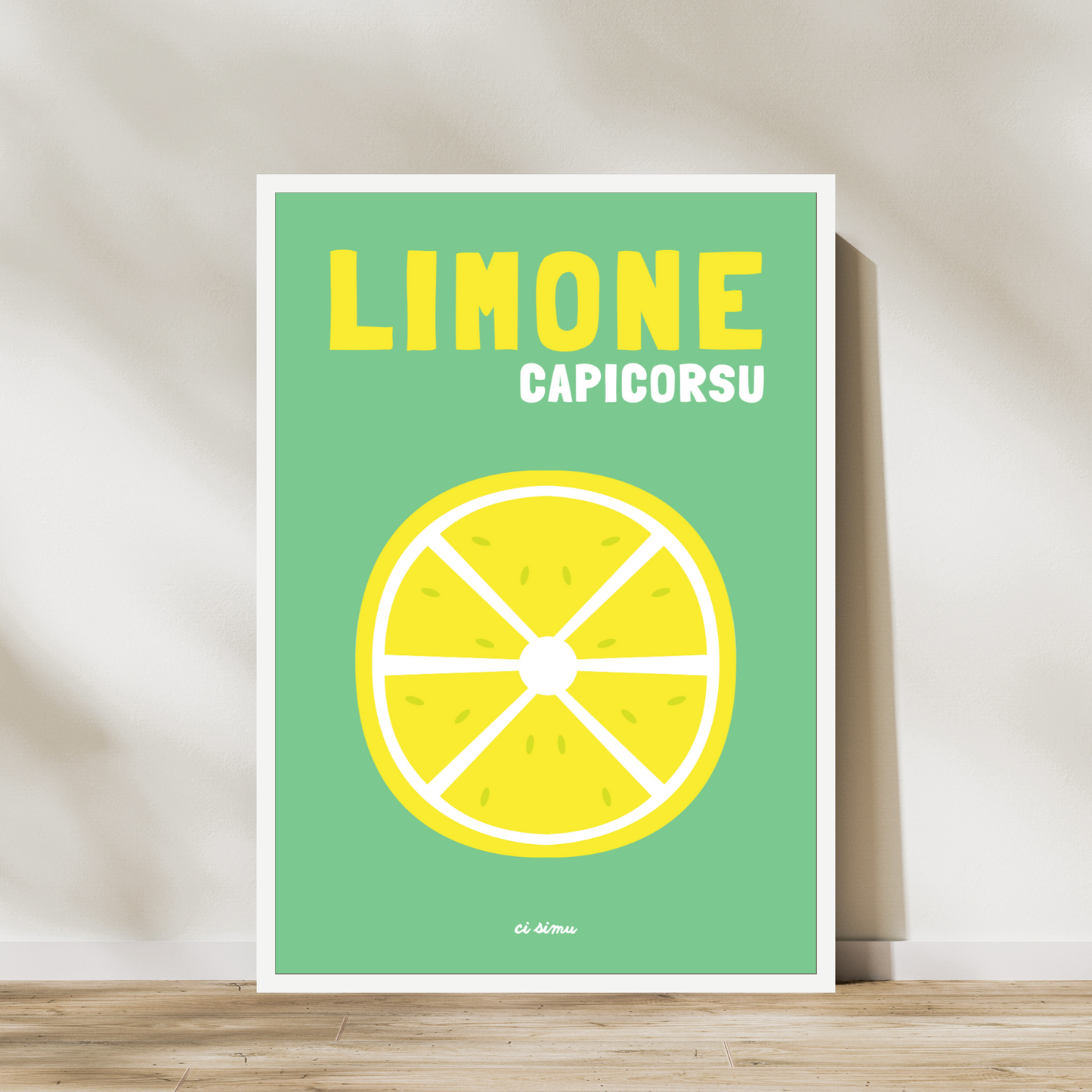 citron cap corse affiche deco