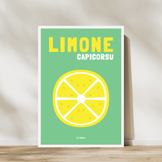citron cap corse affiche deco