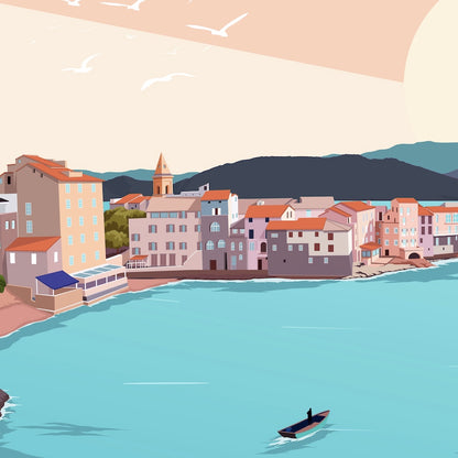 detail affiche corse de saint florent