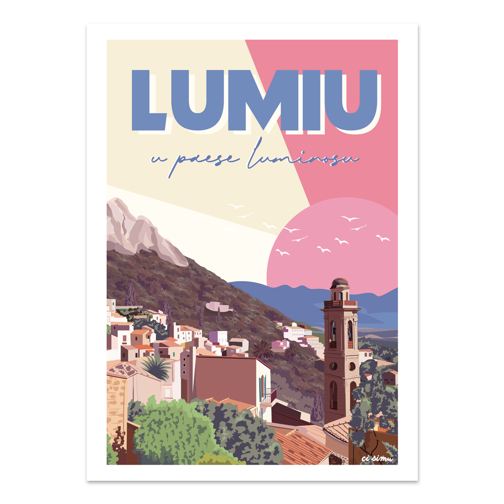 affiche de lumio poster corse