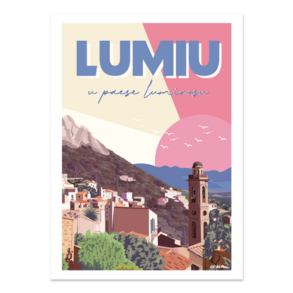 affiche de lumio poster corse