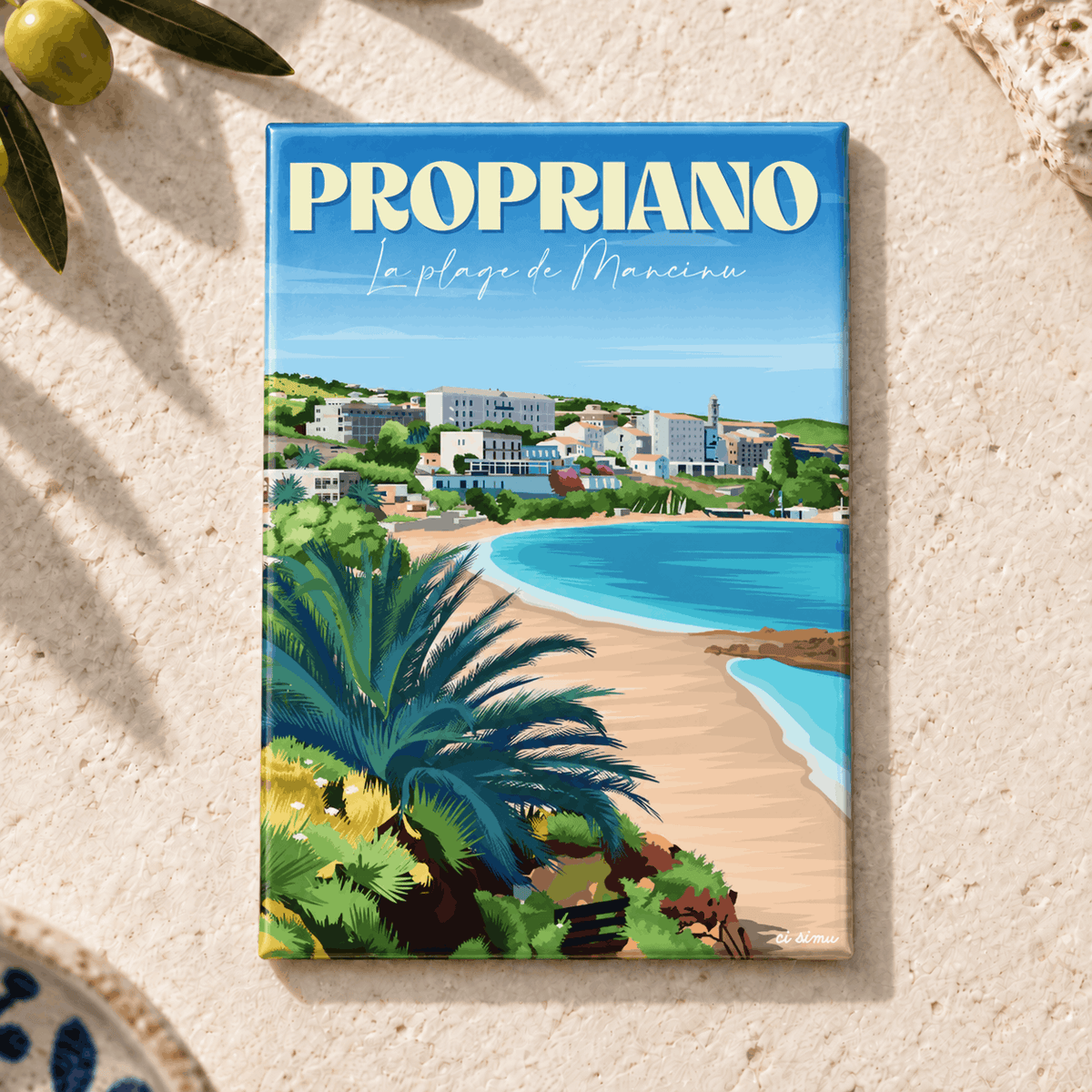magnet de propriano, souvenir corse