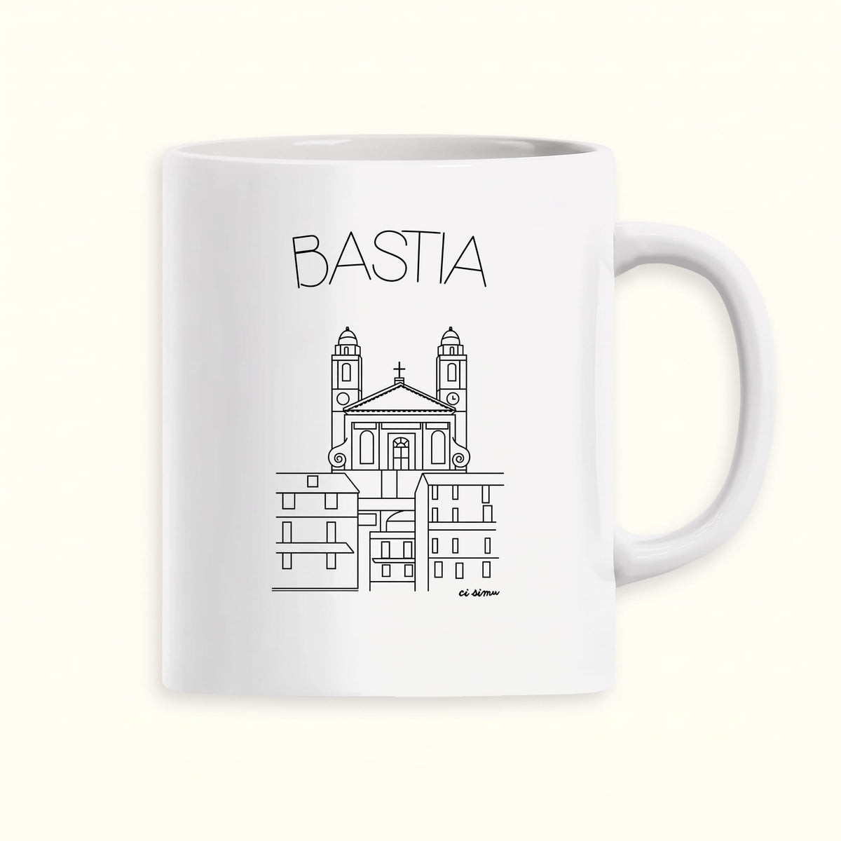 mug corse avec la ville de Bastia