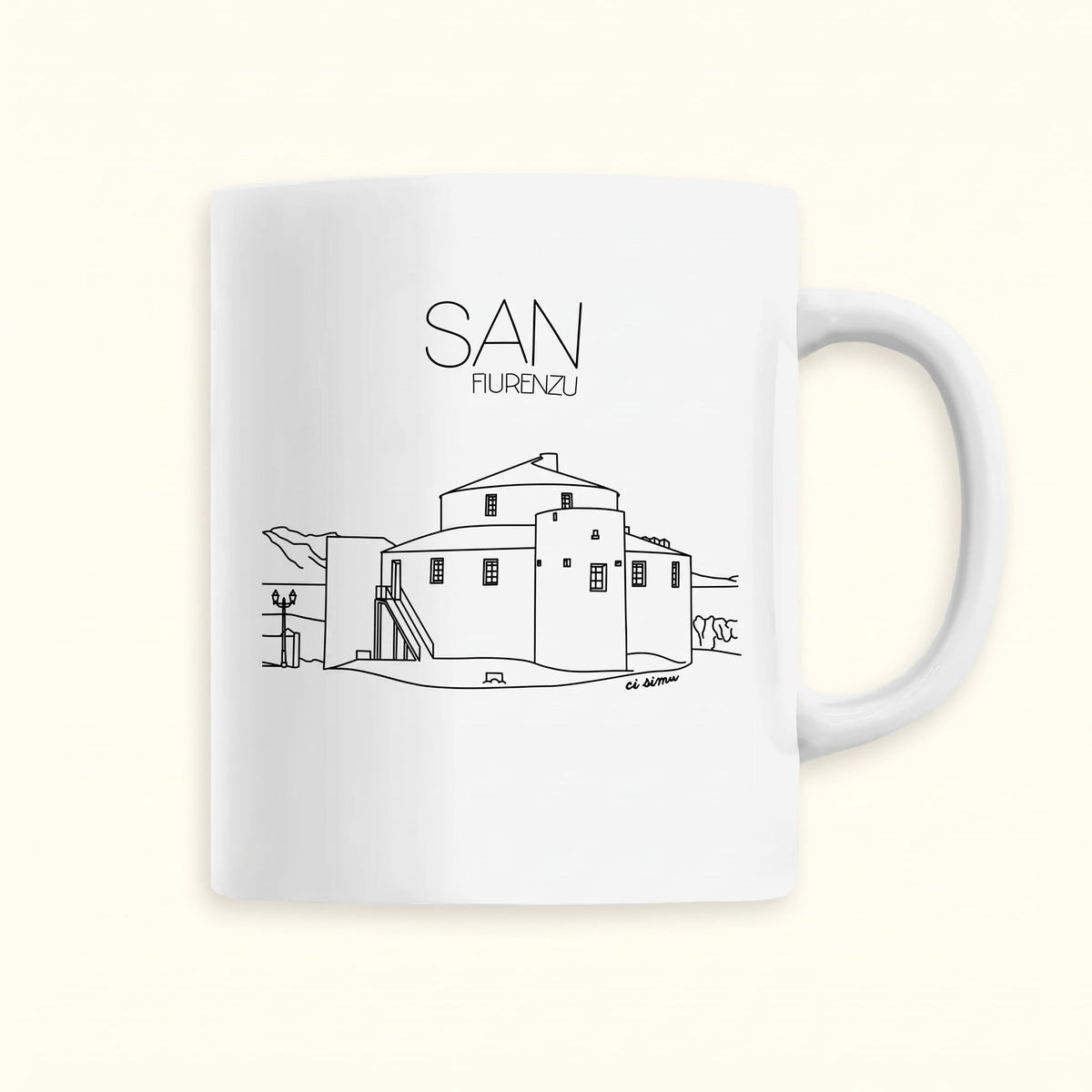 Mug Corse avec la citadelle de Saint-Florent