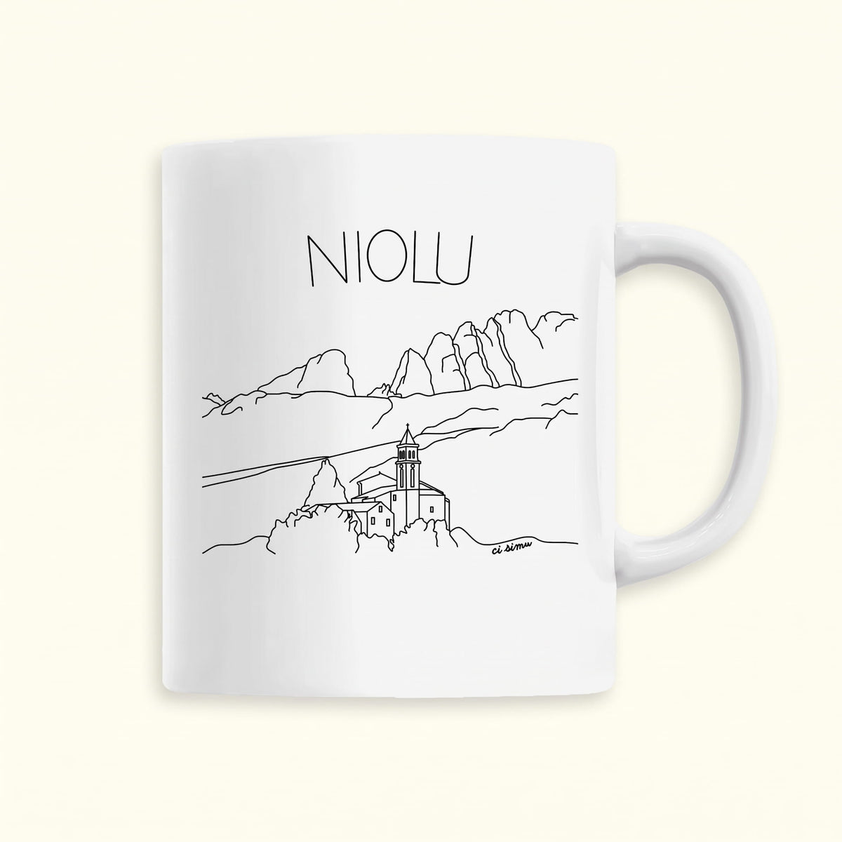 tasse Corse avec la région du Niolu